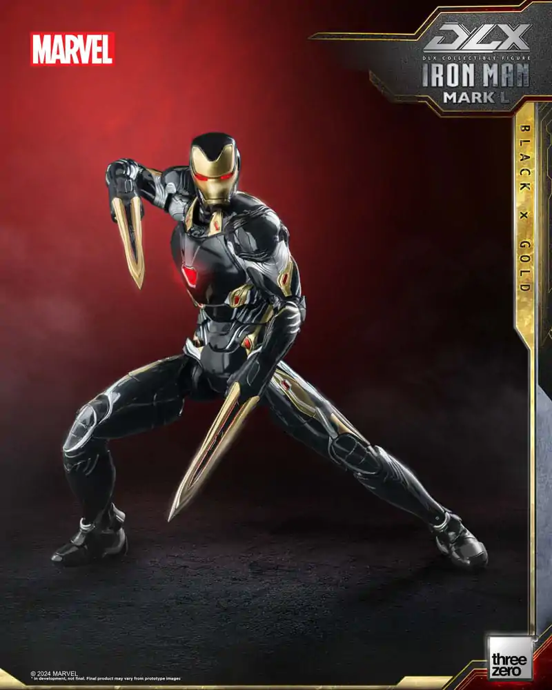 Infinity Saga DLX akcijska figura 1/12 Iron Man Mark 50 (Black X Gold) 17 cm fotografija izdelka