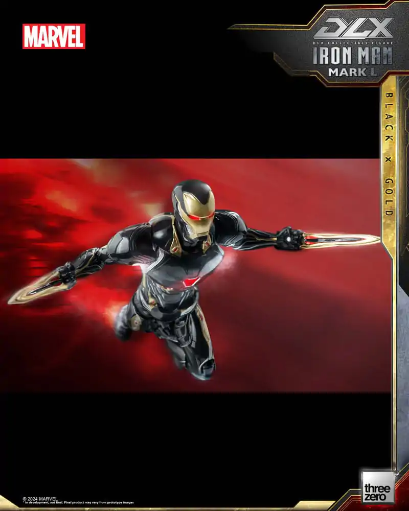 Infinity Saga DLX akcijska figura 1/12 Iron Man Mark 50 (Black X Gold) 17 cm fotografija izdelka