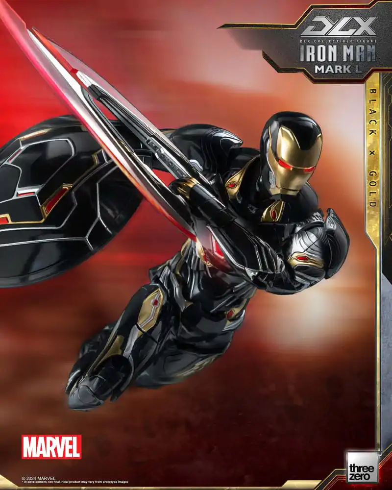 Infinity Saga DLX akcijska figura 1/12 Iron Man Mark 50 (Black X Gold) 17 cm fotografija izdelka