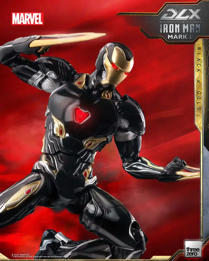 Infinity Saga DLX akcijska figura 1/12 Iron Man Mark 50 (Black X Gold) 17 cm fotografija izdelka