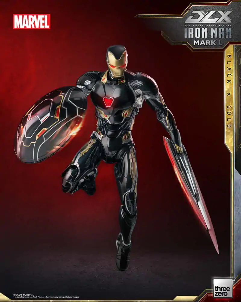 Infinity Saga DLX akcijska figura 1/12 Iron Man Mark 50 (Black X Gold) 17 cm fotografija izdelka