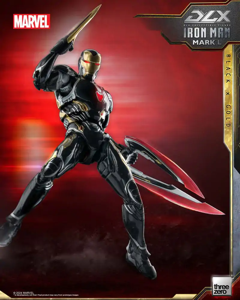 Infinity Saga DLX akcijska figura 1/12 Iron Man Mark 50 (Black X Gold) 17 cm fotografija izdelka