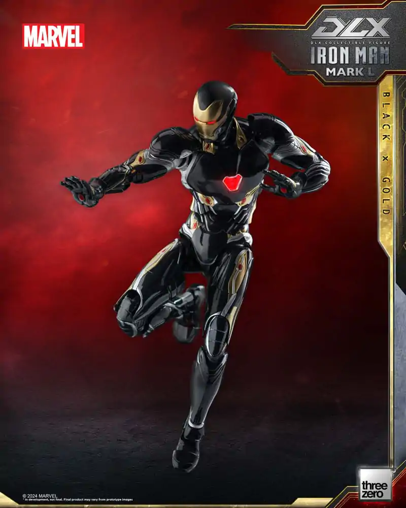 Infinity Saga DLX akcijska figura 1/12 Iron Man Mark 50 (Black X Gold) 17 cm fotografija izdelka