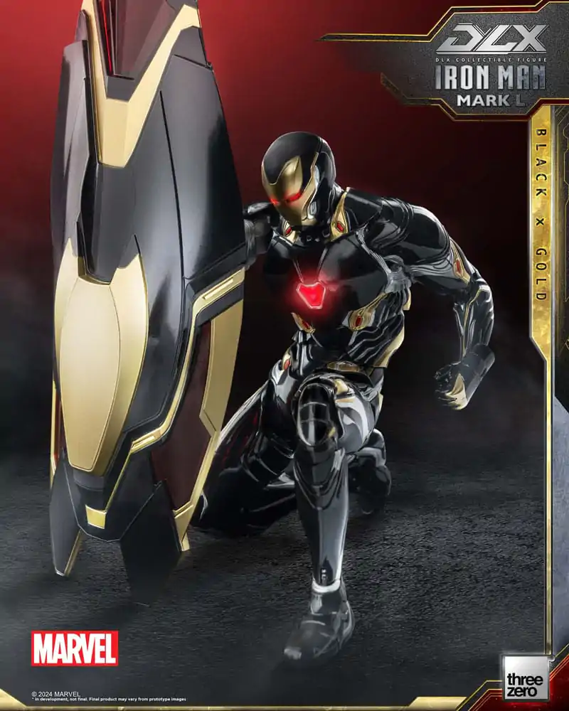 Infinity Saga DLX akcijska figura 1/12 Iron Man Mark 50 (Black X Gold) 17 cm fotografija izdelka