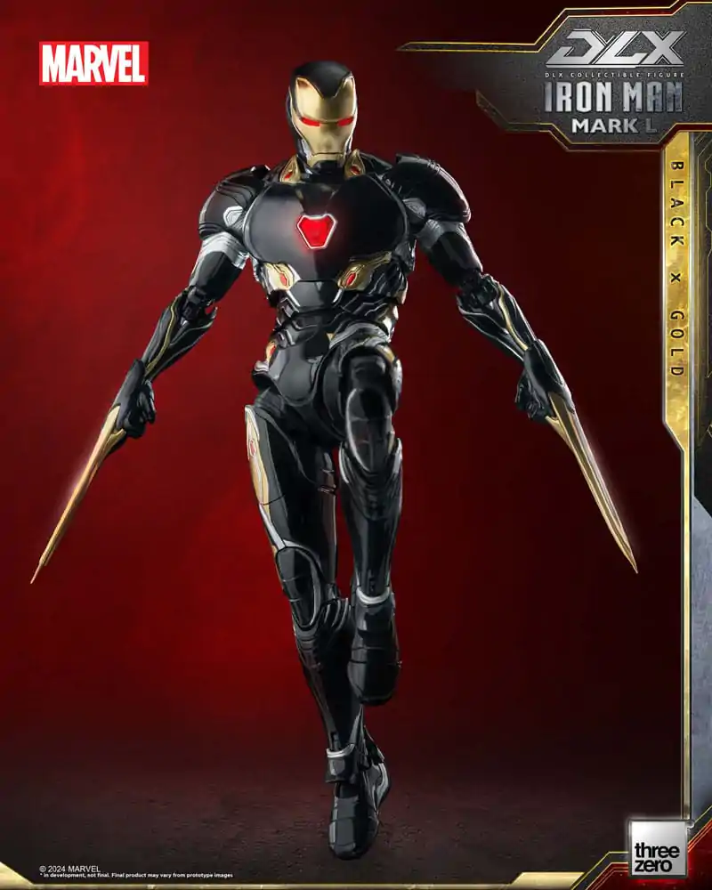 Infinity Saga DLX akcijska figura 1/12 Iron Man Mark 50 (Black X Gold) 17 cm fotografija izdelka