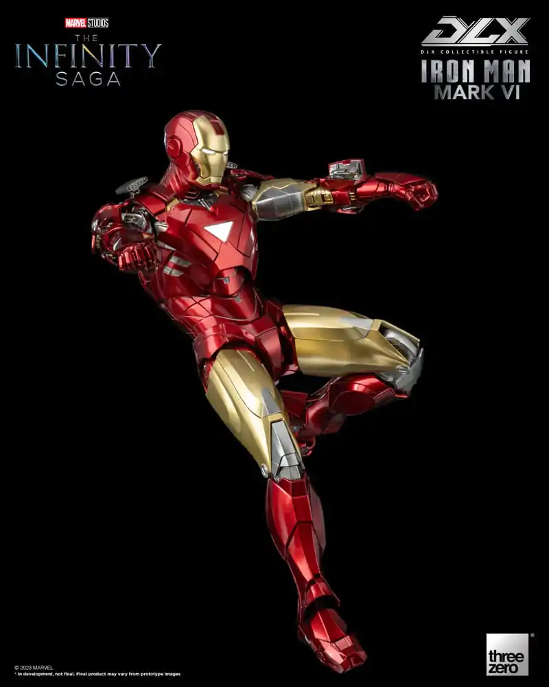 Infinity Saga DLX Akcijska Figura 1/12 Iron Man Mark 6 17 cm fotografija izdelka
