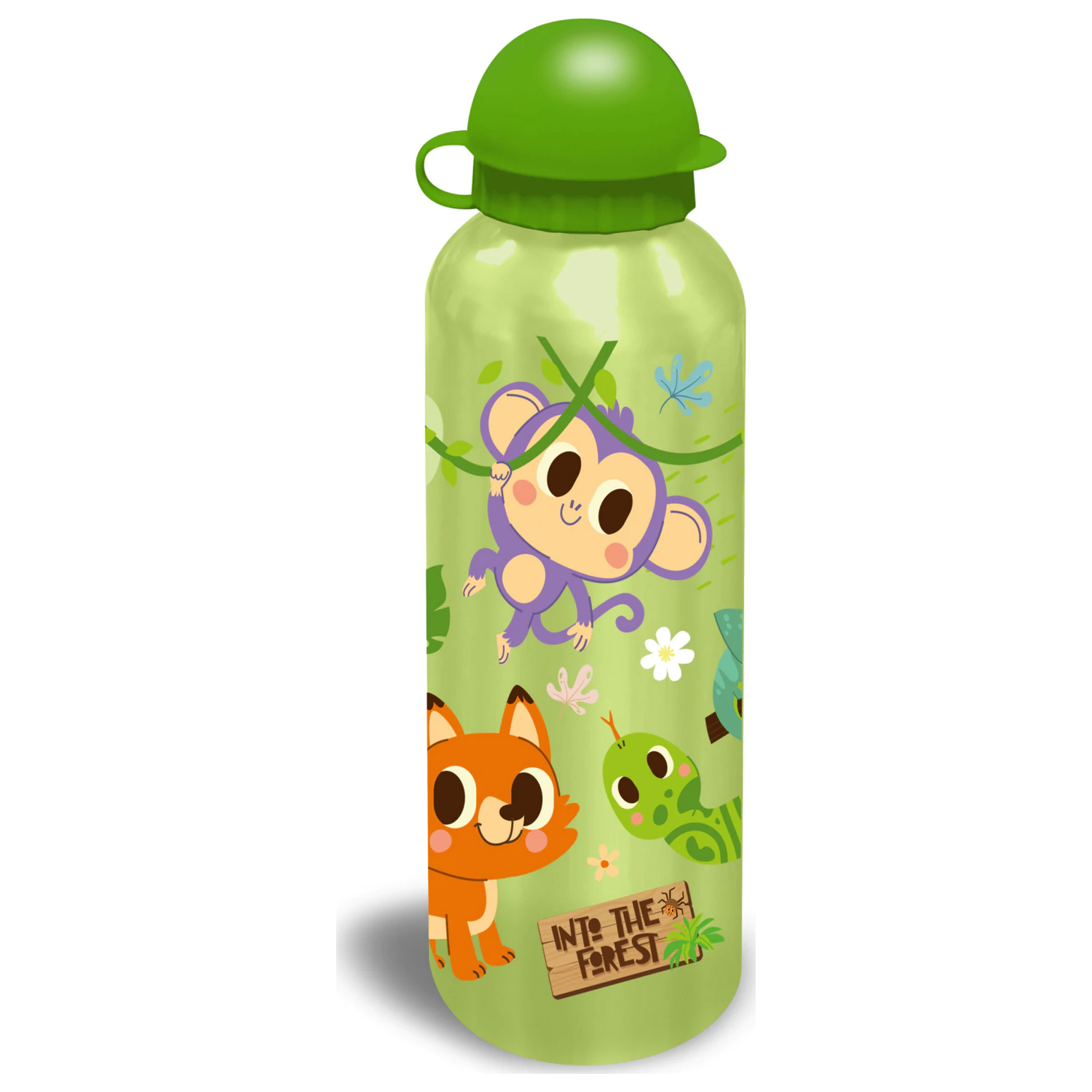 Into the Forest aluminijasta bidon s pokrovčkom za pitje 500 ml fotografija izdelka