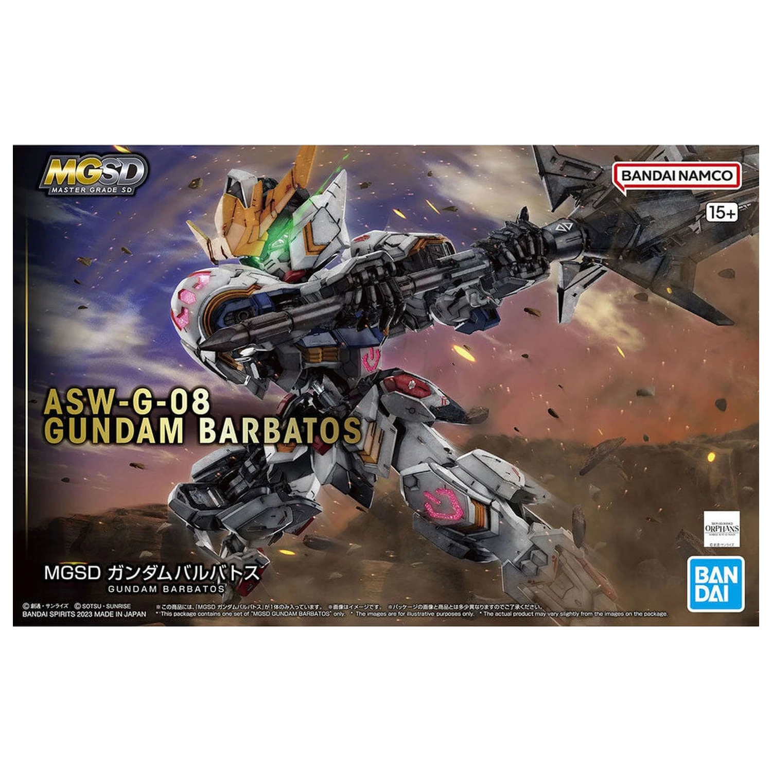 Iron-Blooded Orphans ASW-G-08 Gundam Barbatos Model komplet MGSD fotografija izdelka