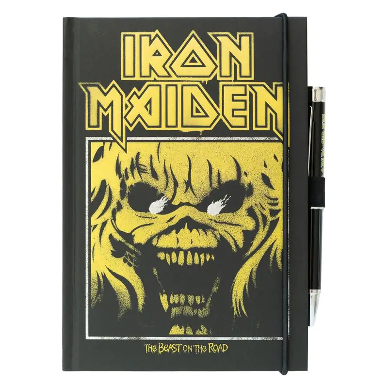 Iron Maiden A5 premium notesnik + projektor pisalo fotografija izdelka