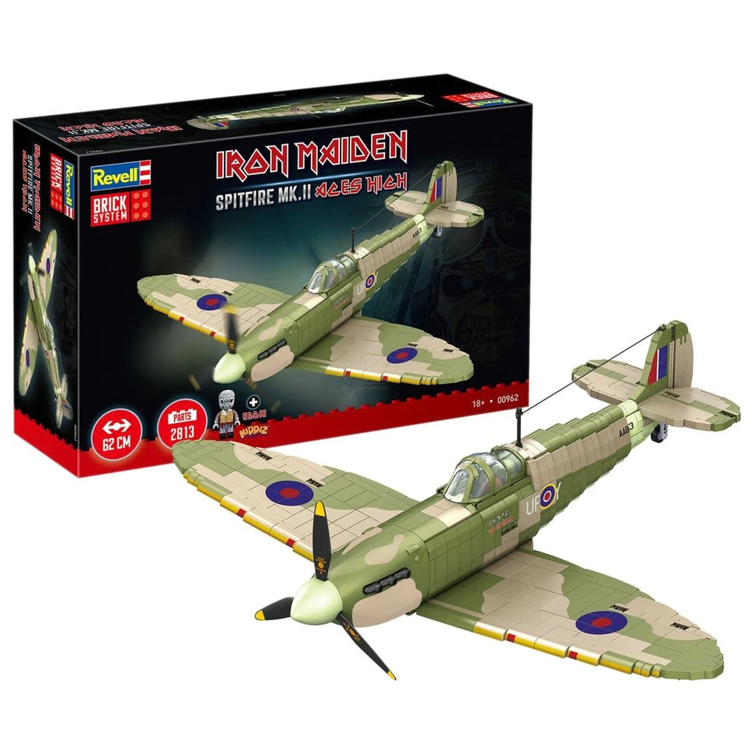 Iron Maiden Brick System komplet za sestavljanje Spitfire MK.II Aces High 58 cm fotografija izdelka