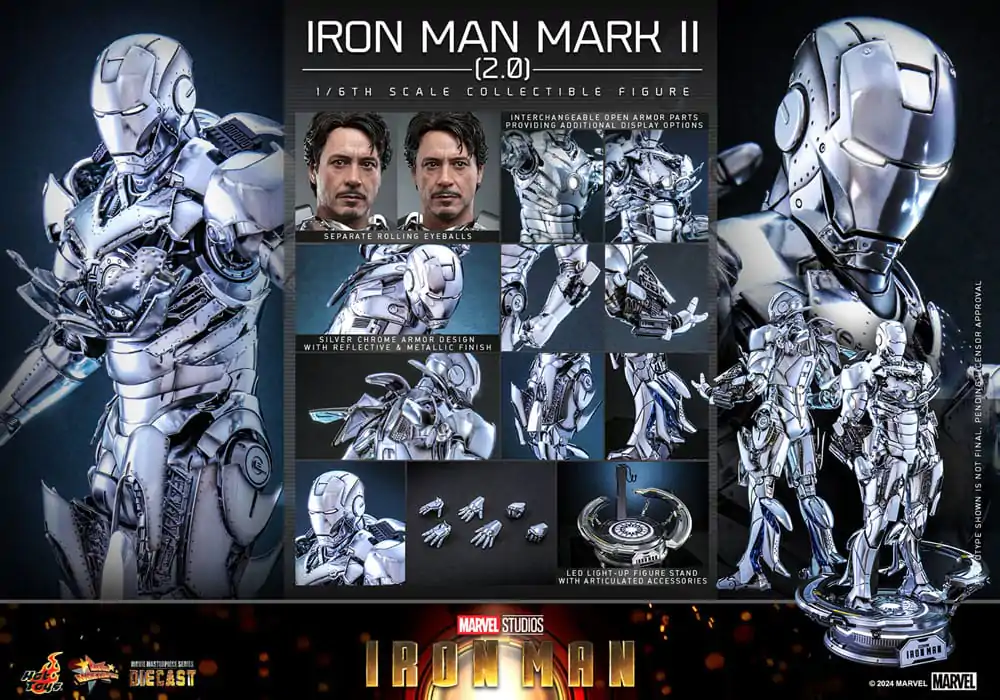 Akcijska figura Iron Man 1/6 Iron Man Mark II (2.0) 33 cm fotografija izdelka