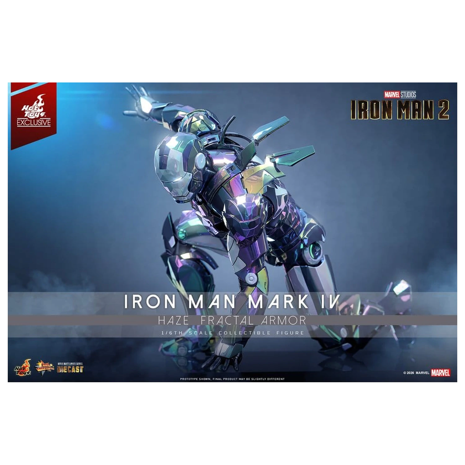 Iron Man 2 akcijska figura 1/6 Iron Man Mark IV (Haze Fractal Armor) 33 cm fotografija izdelka