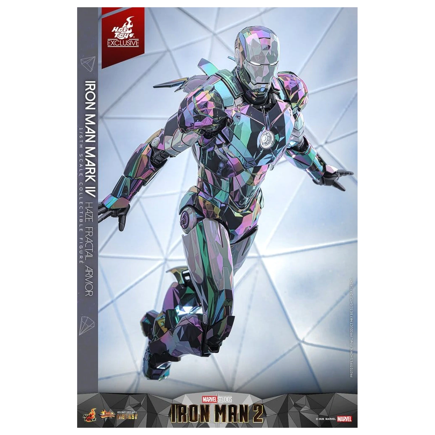 Iron Man 2 akcijska figura 1/6 Iron Man Mark IV (Haze Fractal Armor) 33 cm fotografija izdelka