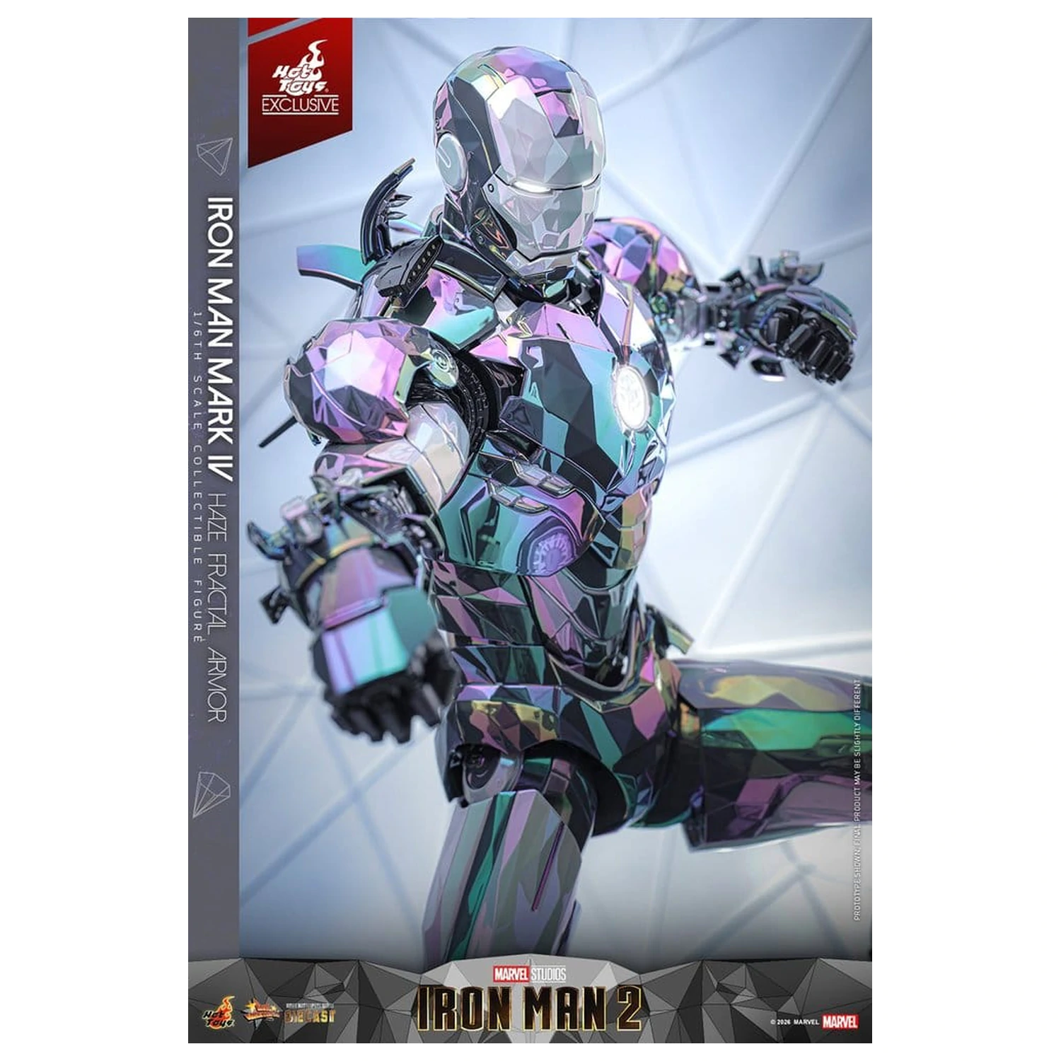 Iron Man 2 akcijska figura 1/6 Iron Man Mark IV (Haze Fractal Armor) 33 cm fotografija izdelka