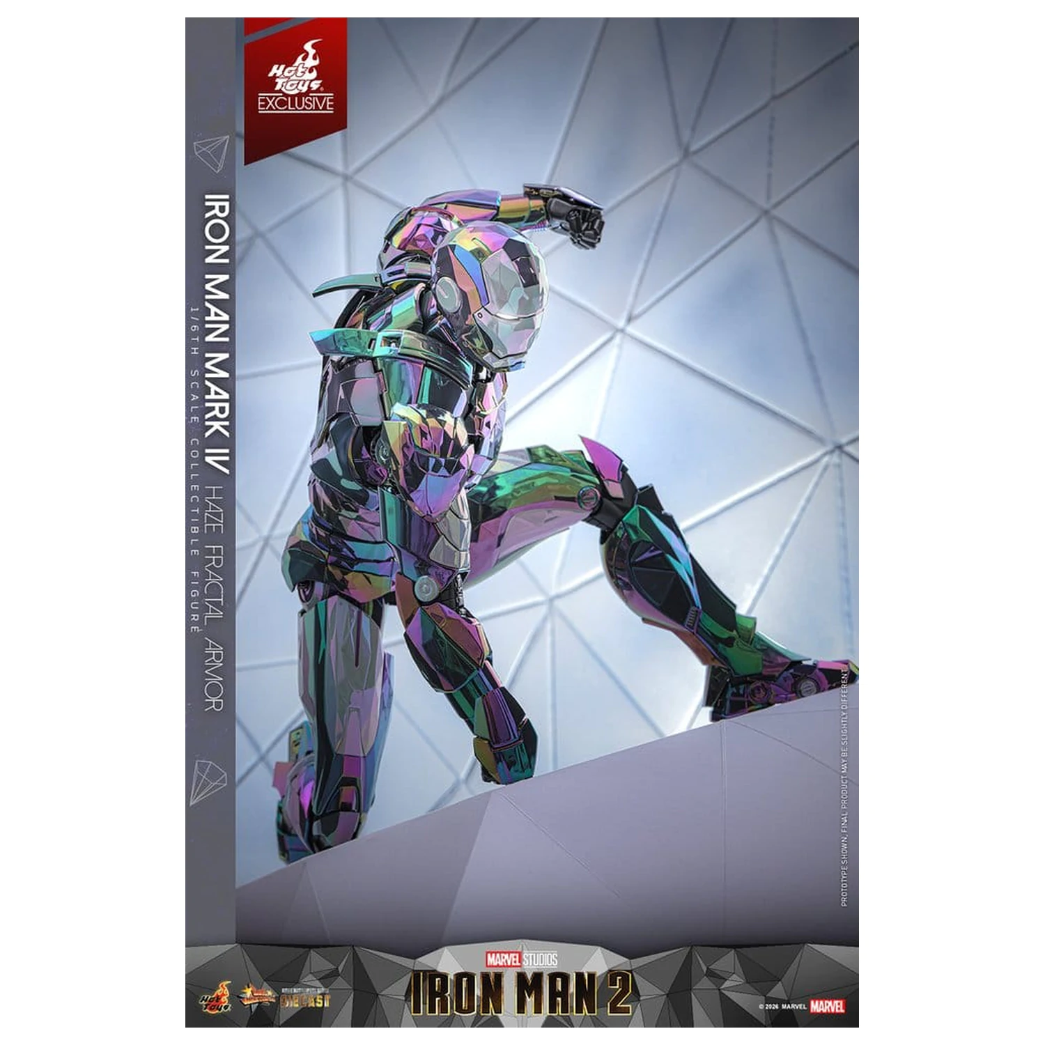 Iron Man 2 akcijska figura 1/6 Iron Man Mark IV (Haze Fractal Armor) 33 cm fotografija izdelka