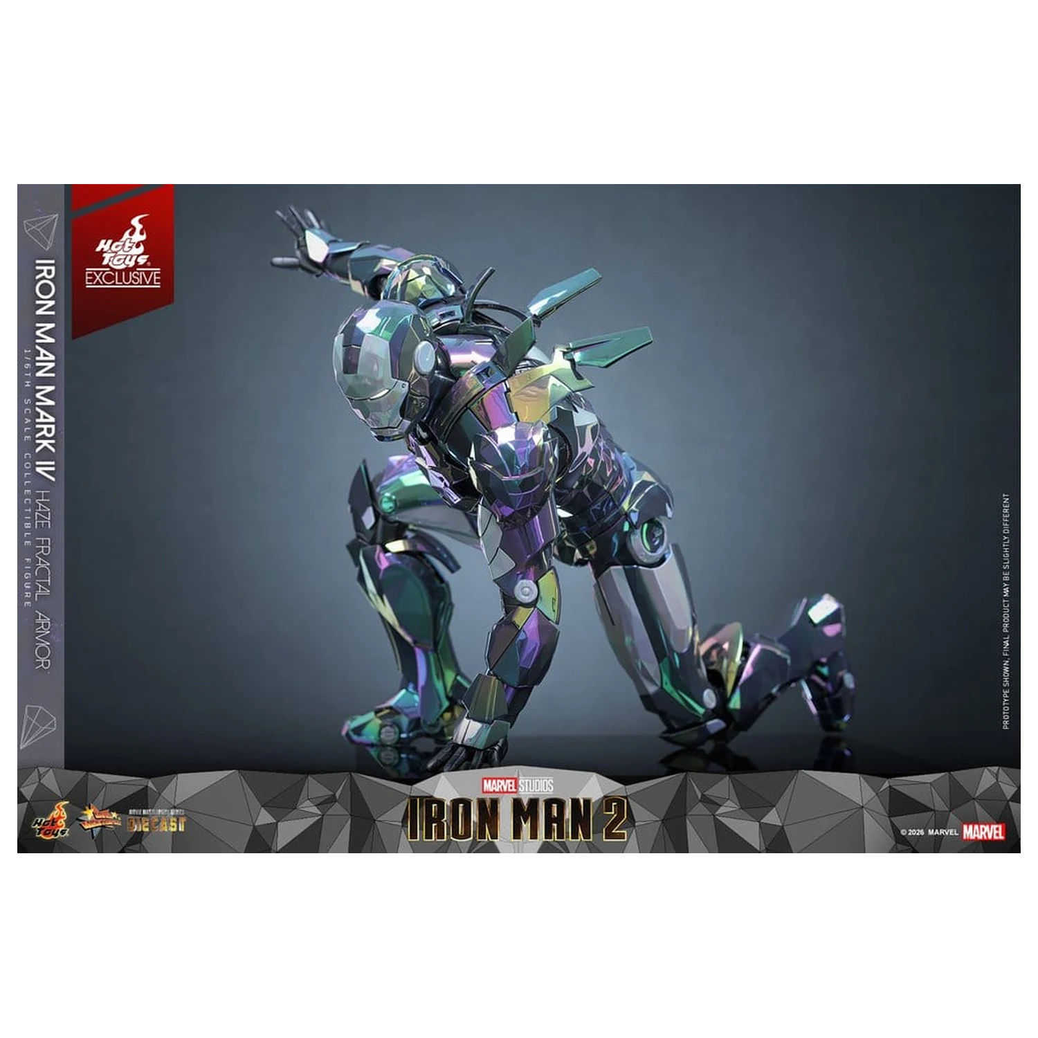 Iron Man 2 akcijska figura 1/6 Iron Man Mark IV (Haze Fractal Armor) 33 cm fotografija izdelka
