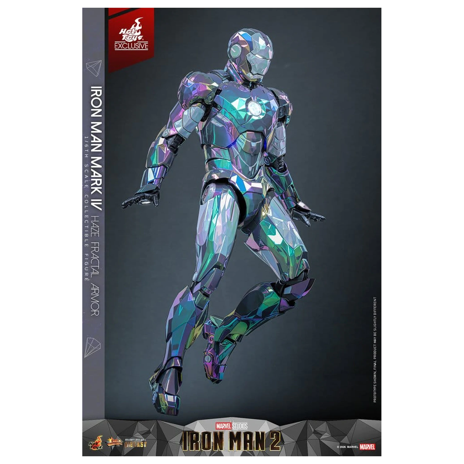 Iron Man 2 akcijska figura 1/6 Iron Man Mark IV (Haze Fractal Armor) 33 cm fotografija izdelka