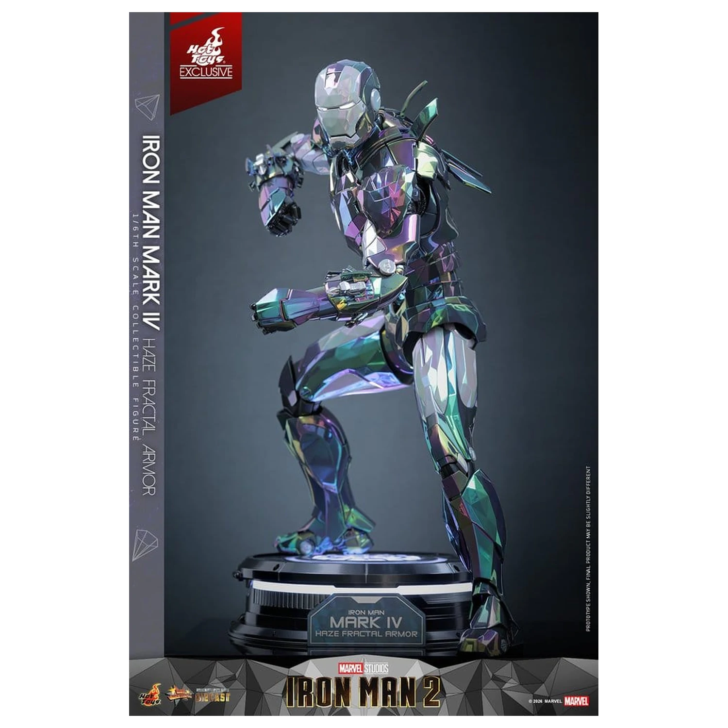 Iron Man 2 akcijska figura 1/6 Iron Man Mark IV (Haze Fractal Armor) 33 cm fotografija izdelka