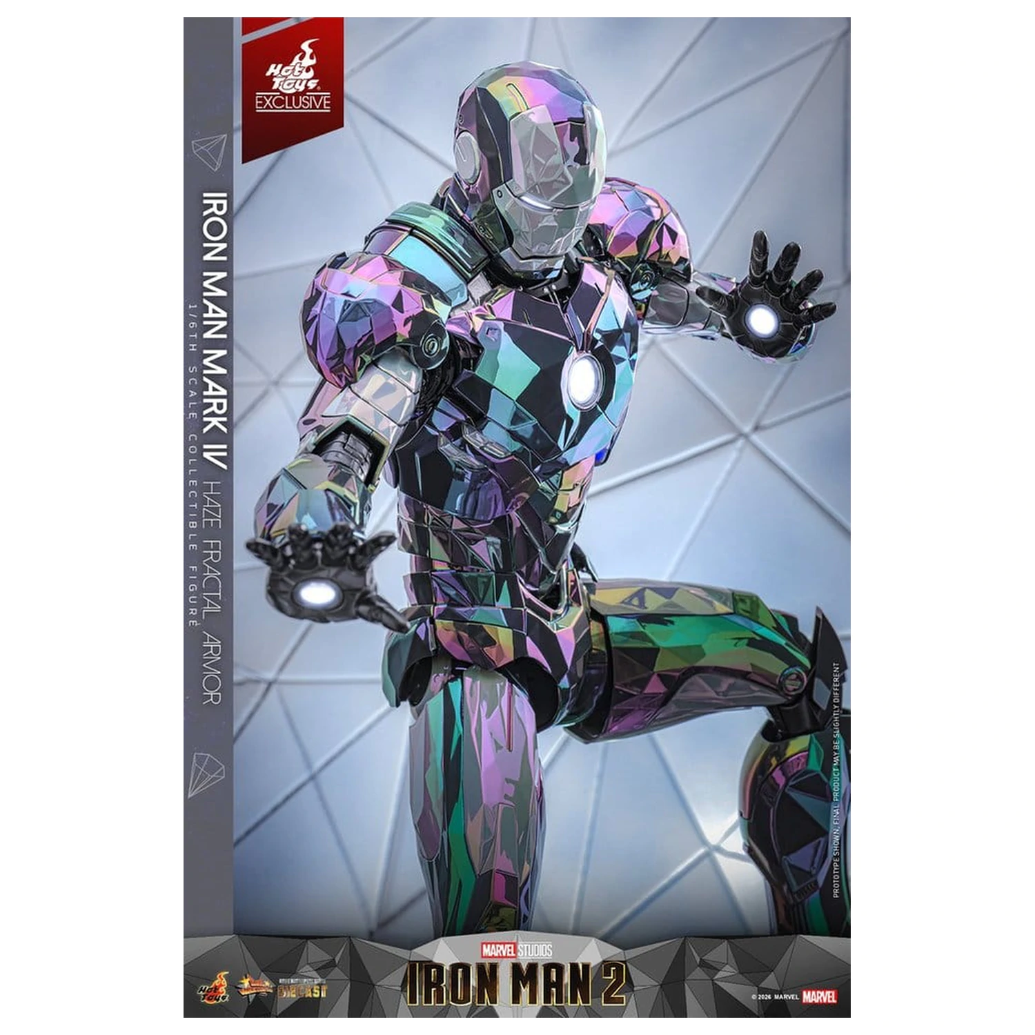 Iron Man 2 akcijska figura 1/6 Iron Man Mark IV (Haze Fractal Armor) 33 cm fotografija izdelka