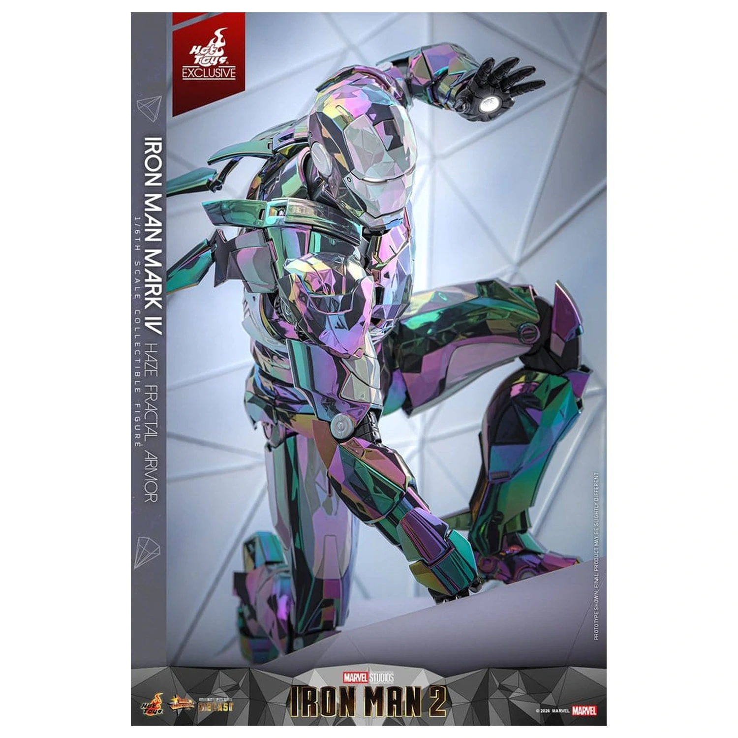 Iron Man 2 akcijska figura 1/6 Iron Man Mark IV (Haze Fractal Armor) 33 cm fotografija izdelka