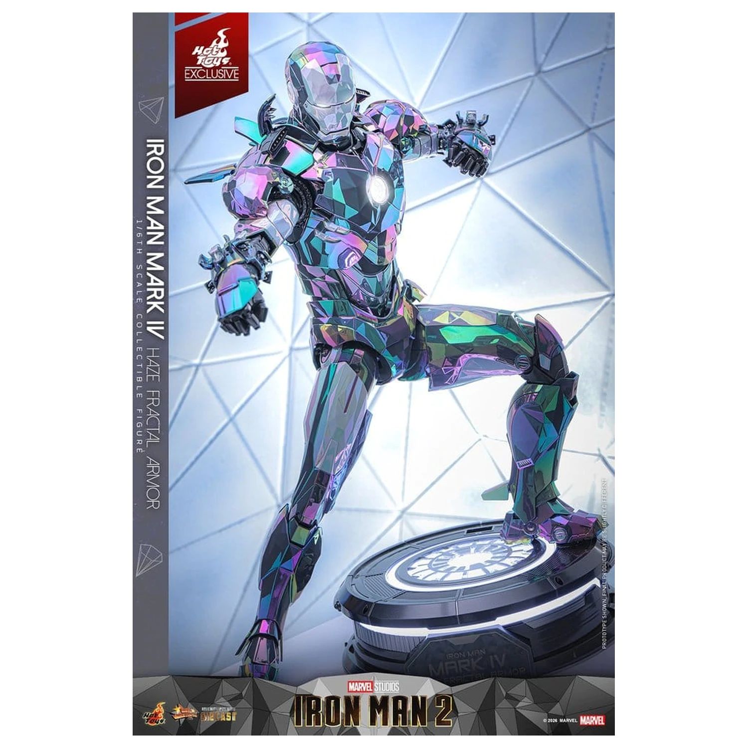 Iron Man 2 akcijska figura 1/6 Iron Man Mark IV (Haze Fractal Armor) 33 cm fotografija izdelka