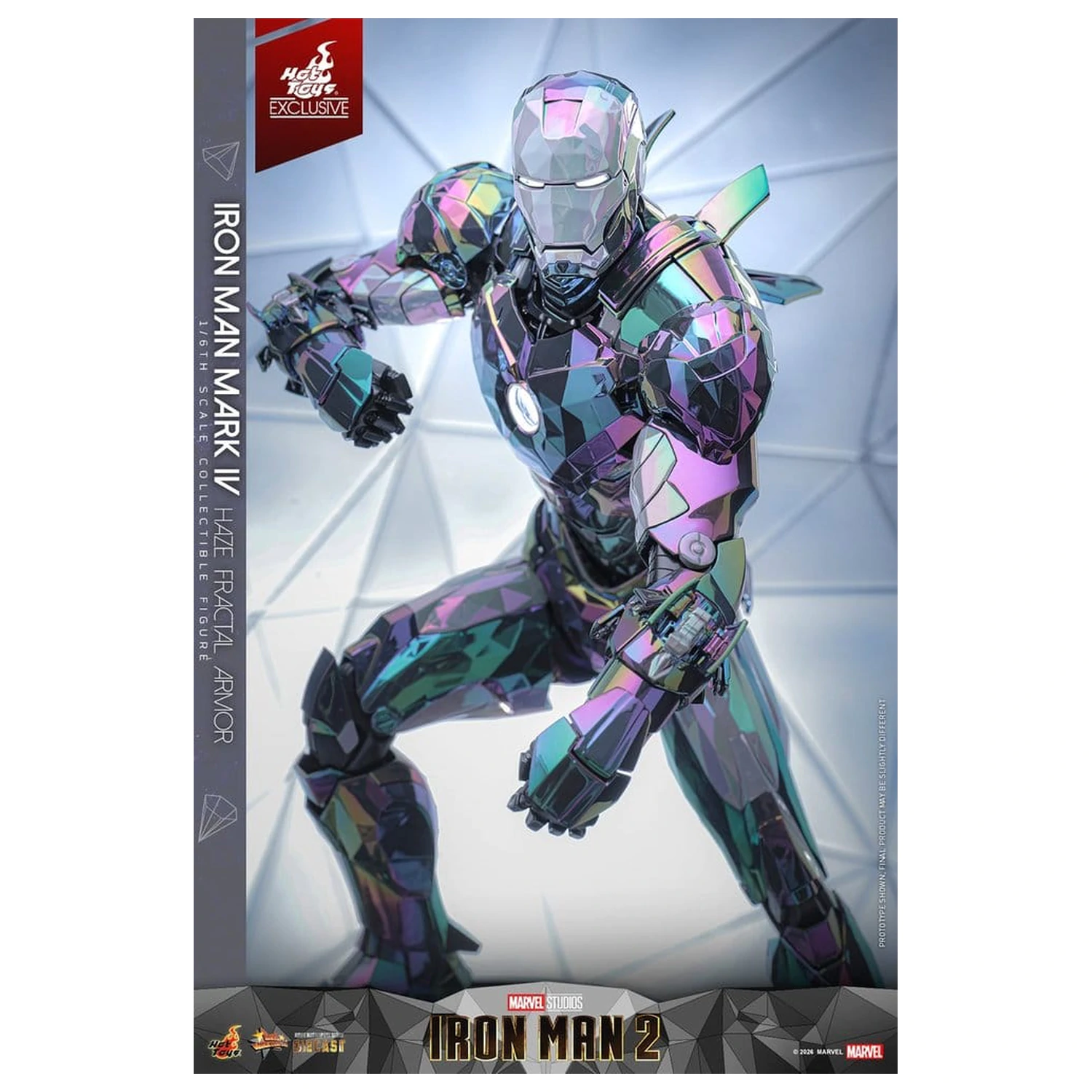 Iron Man 2 akcijska figura 1/6 Iron Man Mark IV (Haze Fractal Armor) 33 cm fotografija izdelka