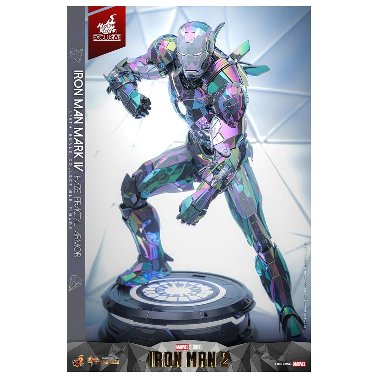 Iron Man 2 akcijska figura 1/6 Iron Man Mark IV (Haze Fractal Armor) 33 cm fotografija izdelka