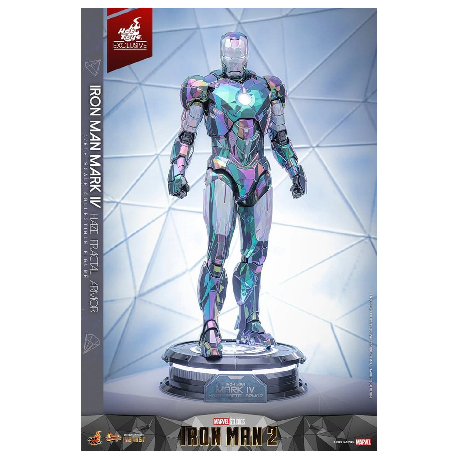 Iron Man 2 akcijska figura 1/6 Iron Man Mark IV (Haze Fractal Armor) 33 cm fotografija izdelka