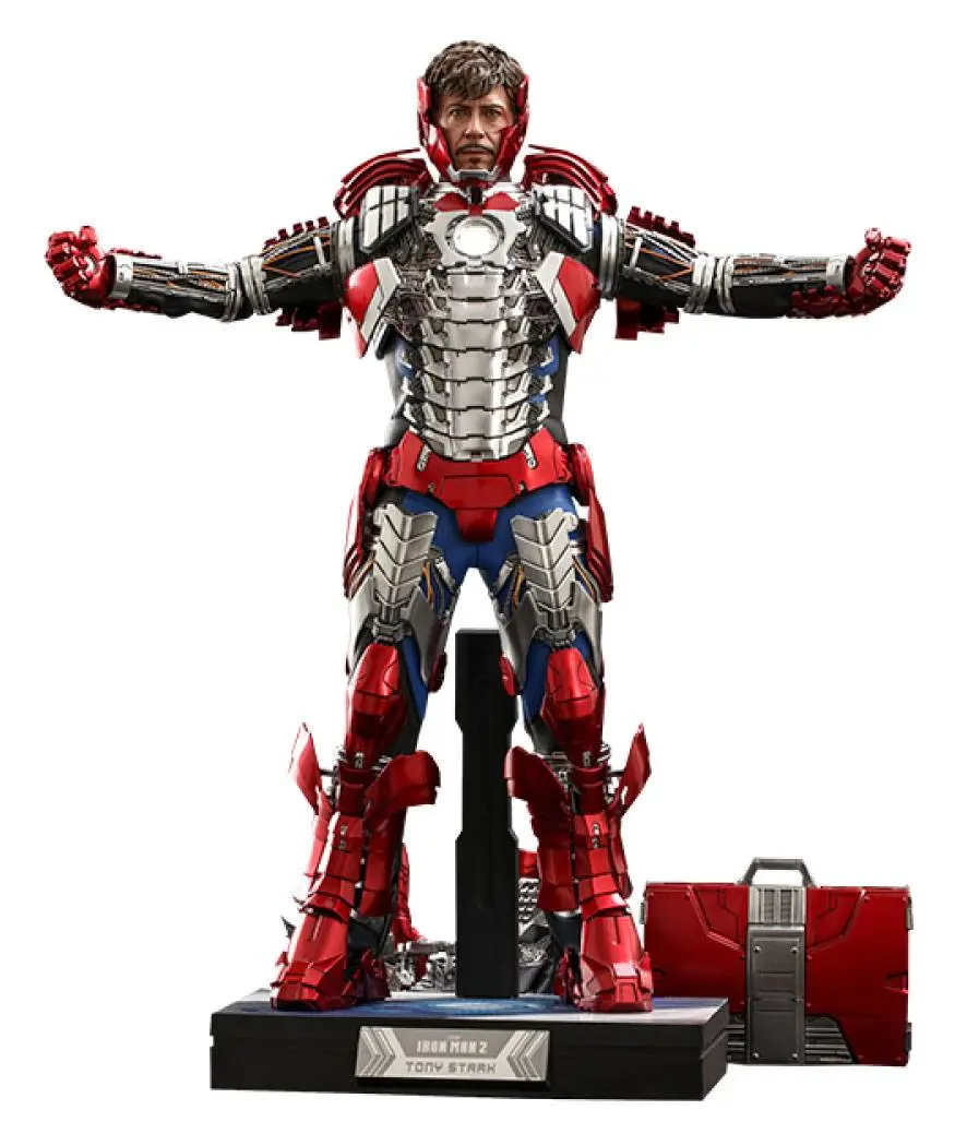Iron Man 2 Movie Masterpiece Akcijska figura 1/6 Tony Stark (Mark V Suit Up Version) Deluxe 31 cm fotografija izdelka