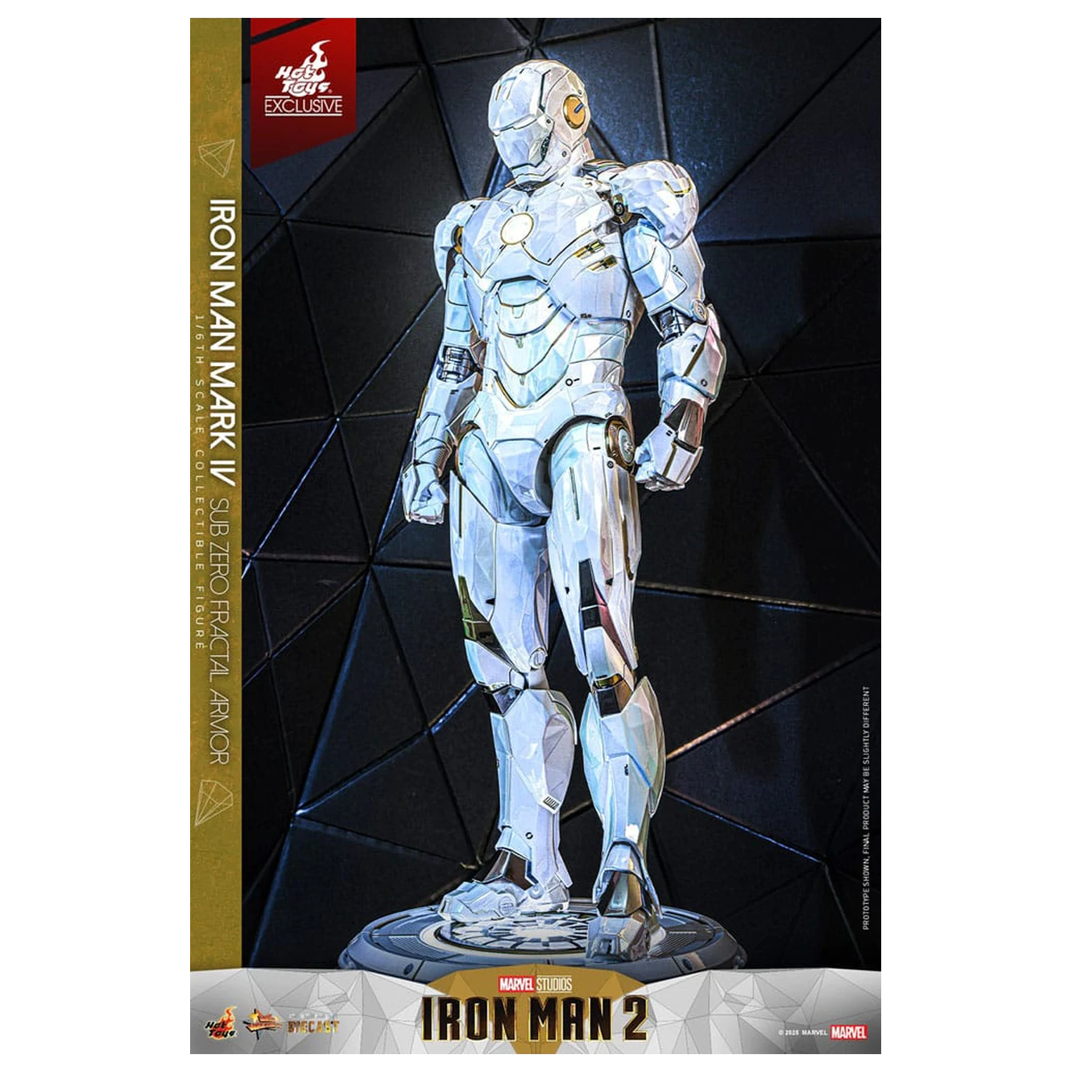 Iron Man 2 Movie Masterpiece Diecast akcijska figura 1/6 Iron Man Mark IV (Sub-Zero Fractal Armor) Hot Toys Exclusive 33 centimetrov fotografija izdelka