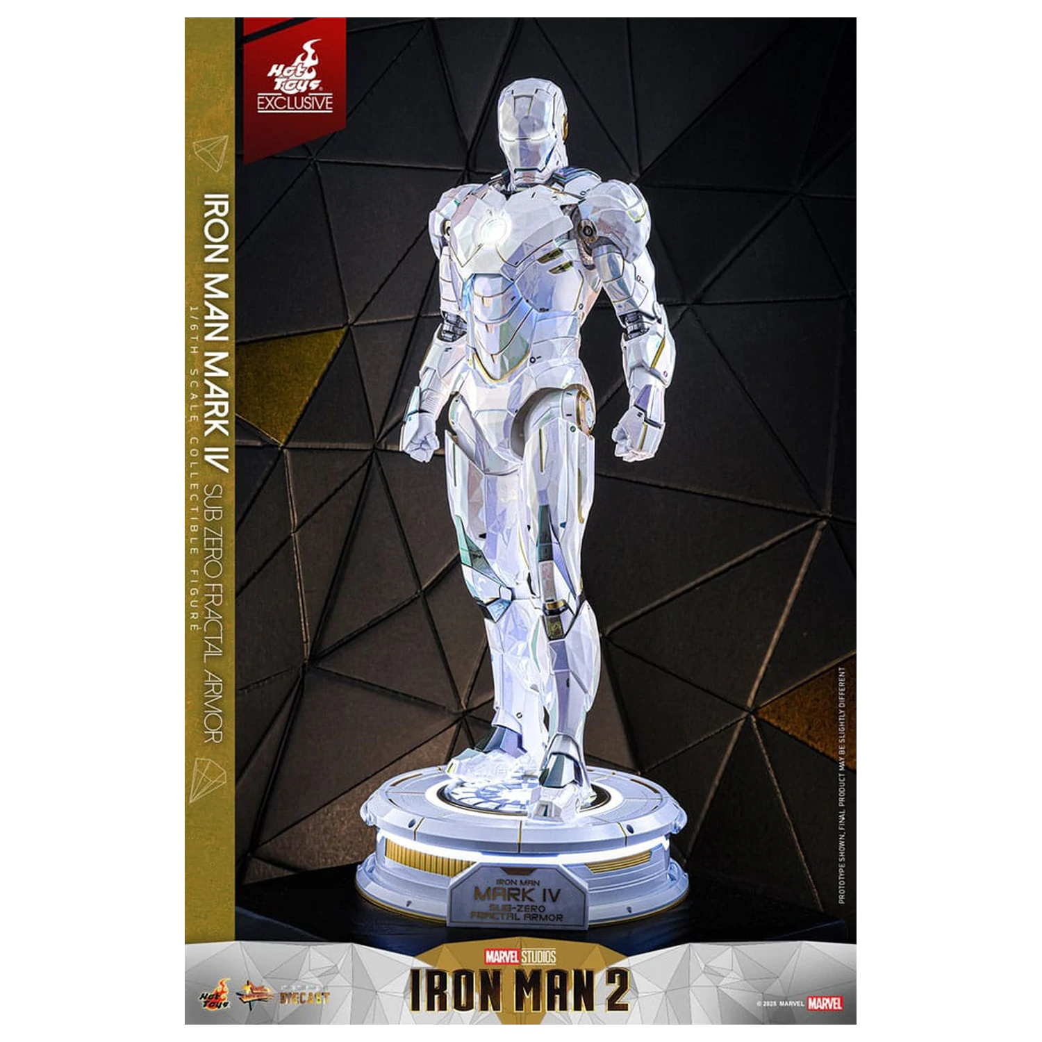 Iron Man 2 Movie Masterpiece Diecast akcijska figura 1/6 Iron Man Mark IV (Sub-Zero Fractal Armor) Hot Toys Exclusive 33 centimetrov fotografija izdelka