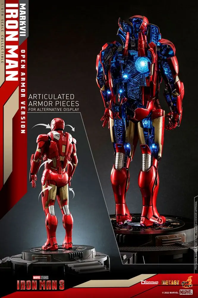 Iron Man 3 Diorama 1/6 Iron Man Mark VII (Open Armor Version) 32 cm fotografija izdelka