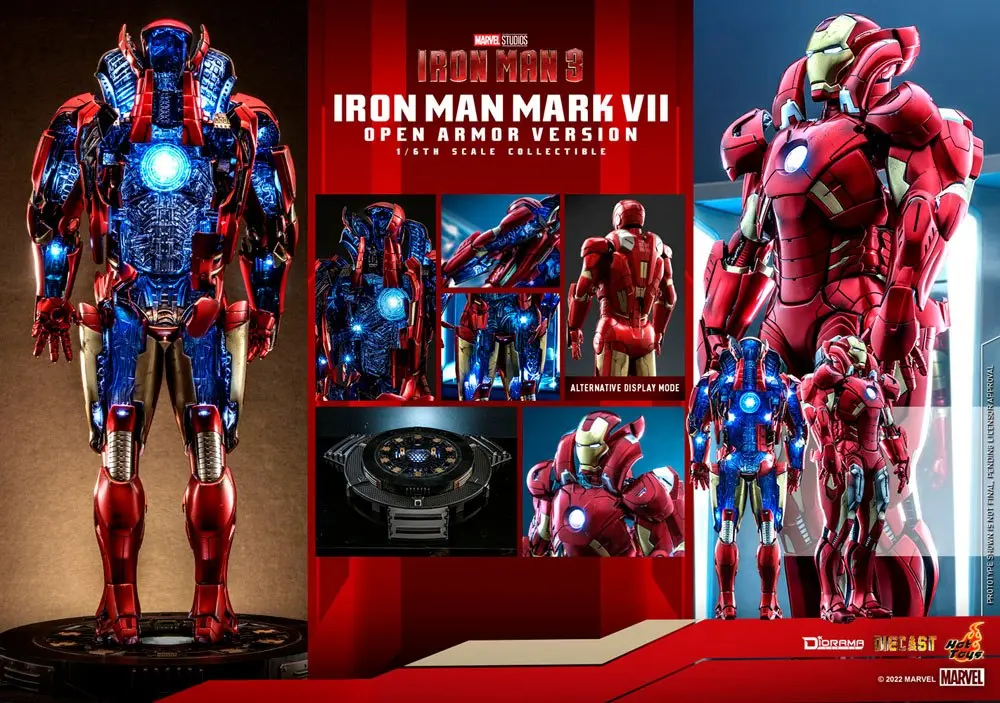 Iron Man 3 Diorama 1/6 Iron Man Mark VII (Open Armor Version) 32 cm fotografija izdelka