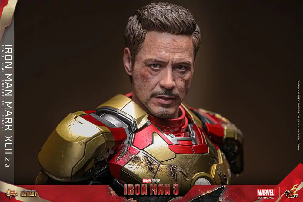 Iron Man 3 Movie Masterpiece Diecast Akcijska Figura 1/6 Iron Man Mark XLII (2.0) 32 cm fotografija izdelka