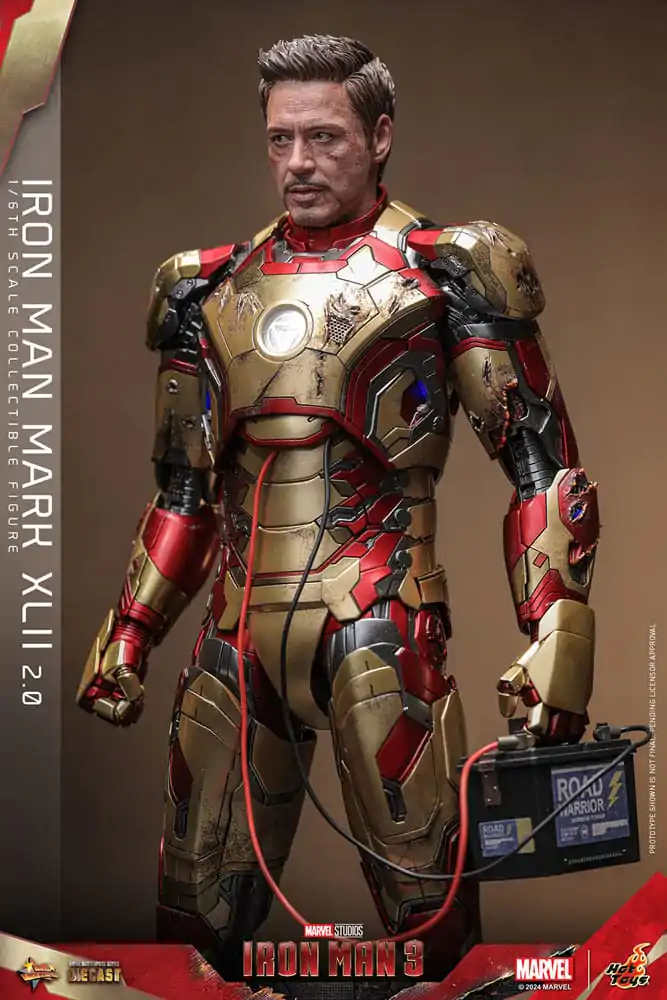 Iron Man 3 Movie Masterpiece Diecast Akcijska Figura 1/6 Iron Man Mark XLII (2.0) 32 cm fotografija izdelka