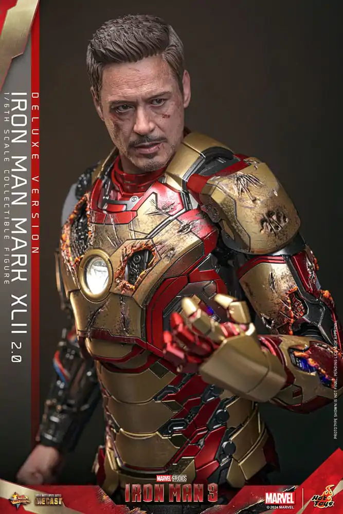 Iron Man 3 Movie Masterpiece Diecast Akcijska Figura 1/6 Iron Man Mark XLII (2.0) Deluxe 32 cm fotografija izdelka