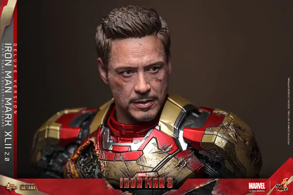 Iron Man 3 Movie Masterpiece Diecast Akcijska Figura 1/6 Iron Man Mark XLII (2.0) Deluxe 32 cm fotografija izdelka