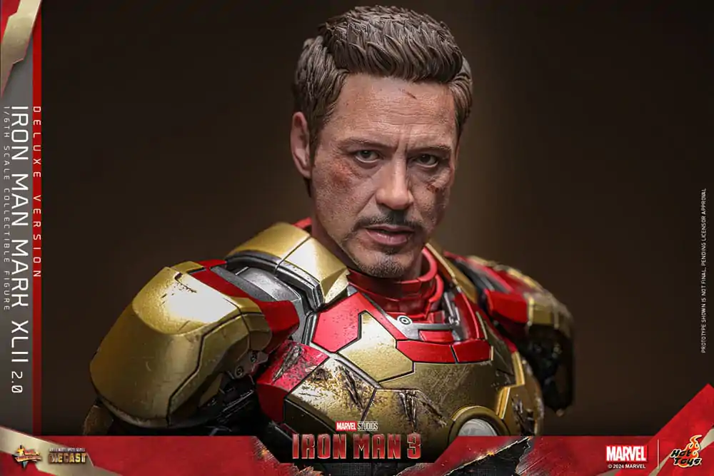 Iron Man 3 Movie Masterpiece Diecast Akcijska Figura 1/6 Iron Man Mark XLII (2.0) Deluxe 32 cm fotografija izdelka