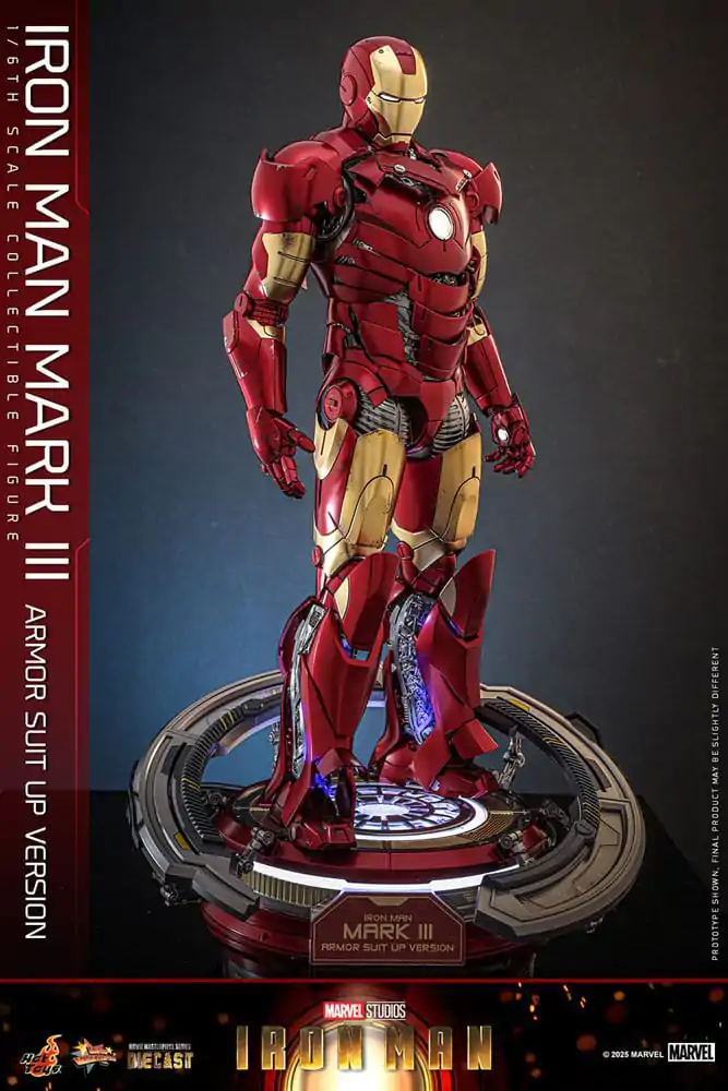 Iron Man Movie Masterpiece Litoželezna akcijska figura 1/6 Iron Man Mark III (Armor Suit Up Version) 32 cm fotografija izdelka