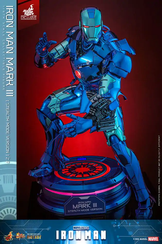 Iron Man Movie Masterpiece kovinska akcijska figura 1/6 Iron Man Mark III (Stealth Mode Ver.) 2.0 Hot Toys Exclusive 33 cm fotografija izdelka