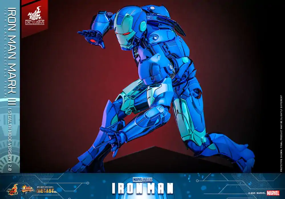 Iron Man Movie Masterpiece kovinska akcijska figura 1/6 Iron Man Mark III (Stealth Mode Ver.) 2.0 Hot Toys Exclusive 33 cm fotografija izdelka