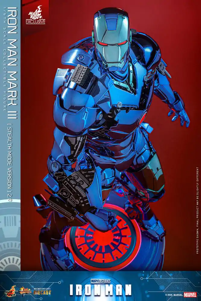 Iron Man Movie Masterpiece kovinska akcijska figura 1/6 Iron Man Mark III (Stealth Mode Ver.) 2.0 Hot Toys Exclusive 33 cm fotografija izdelka