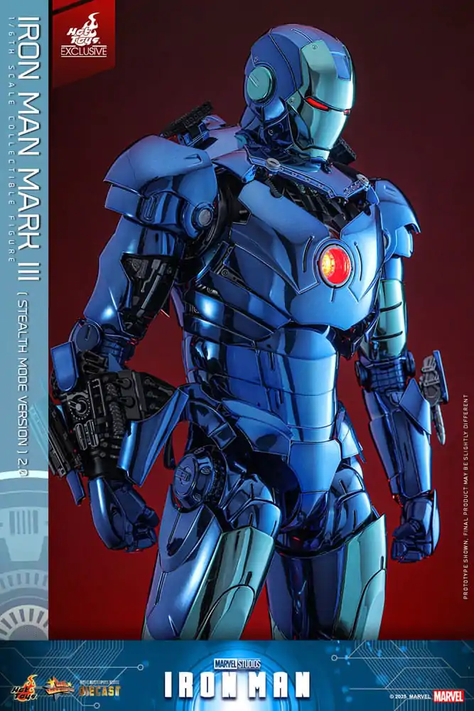 Iron Man Movie Masterpiece kovinska akcijska figura 1/6 Iron Man Mark III (Stealth Mode Ver.) 2.0 Hot Toys Exclusive 33 cm fotografija izdelka
