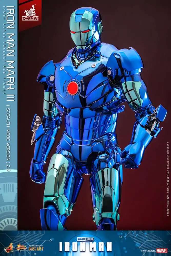 Iron Man Movie Masterpiece kovinska akcijska figura 1/6 Iron Man Mark III (Stealth Mode Ver.) 2.0 Hot Toys Exclusive 33 cm fotografija izdelka