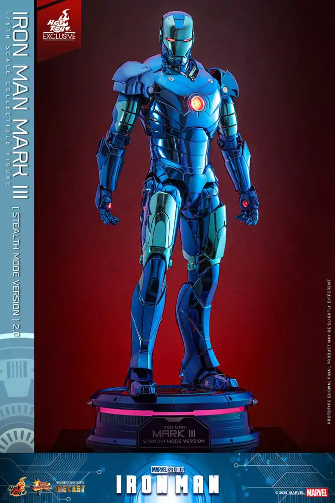Iron Man Movie Masterpiece kovinska akcijska figura 1/6 Iron Man Mark III (Stealth Mode Ver.) 2.0 Hot Toys Exclusive 33 cm fotografija izdelka