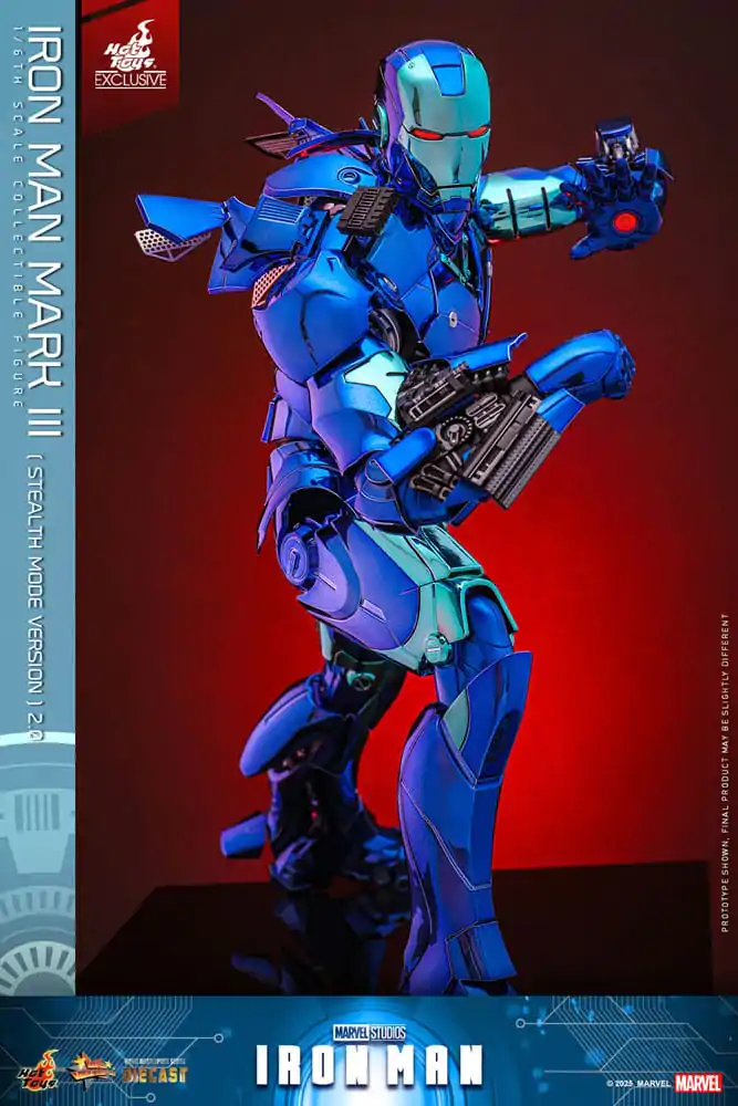 Iron Man Movie Masterpiece kovinska akcijska figura 1/6 Iron Man Mark III (Stealth Mode Ver.) 2.0 Hot Toys Exclusive 33 cm fotografija izdelka