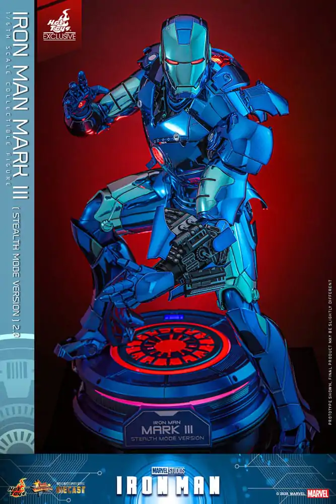 Iron Man Movie Masterpiece kovinska akcijska figura 1/6 Iron Man Mark III (Stealth Mode Ver.) 2.0 Hot Toys Exclusive 33 cm fotografija izdelka