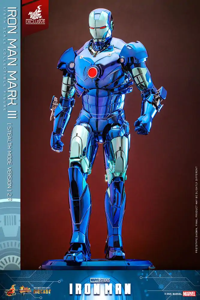 Iron Man Movie Masterpiece kovinska akcijska figura 1/6 Iron Man Mark III (Stealth Mode Ver.) 2.0 Hot Toys Exclusive 33 cm fotografija izdelka