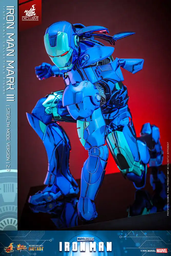 Iron Man Movie Masterpiece kovinska akcijska figura 1/6 Iron Man Mark III (Stealth Mode Ver.) 2.0 Hot Toys Exclusive 33 cm fotografija izdelka