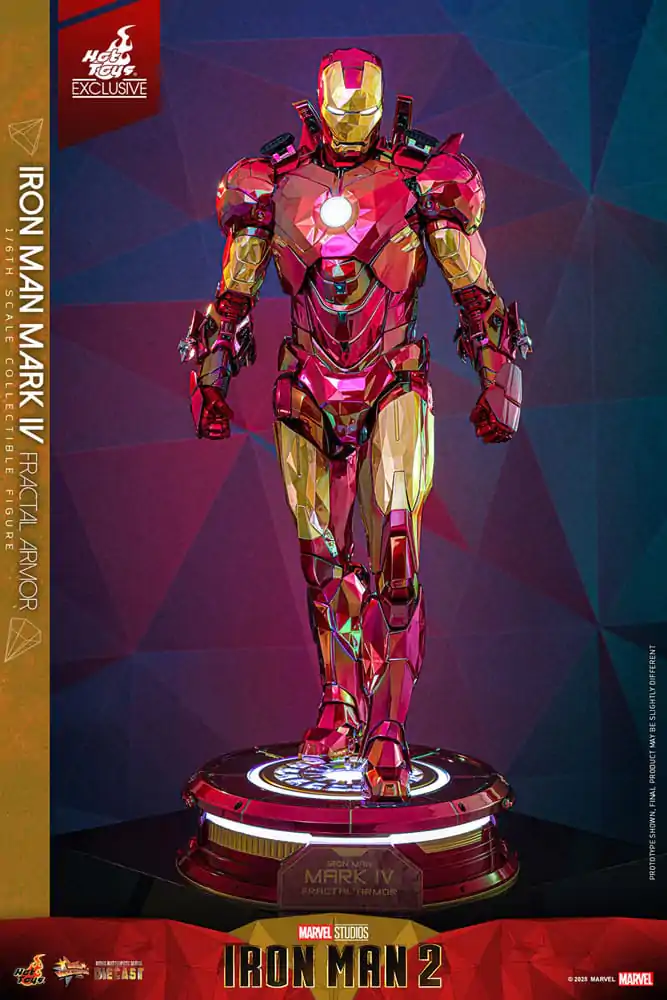 Iron Man Movie Masterpiece Diecast akcijska figura 1/6 Iron Man Mark VI (Fractal Armor) Hot Toys Exclusive 33 cm fotografija izdelka